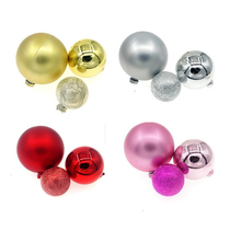 Frosted ball color ball plastic ball cake decoration piece birthday party dessert baking sign