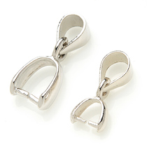 DIY925 silver accessories clip buckle Snap buckle Glossy silver buckle Necklace buckle Silver jewelry accessories wholesale jade pendant buckle