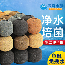 Fish tank filter material ceramic ring bacterial House filter water purification Rubiks cube nano stone filter material Chlorophytococcus