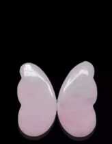 Natural pink jade scraping Board full set of scraping version triangle scraping tool beauty face pair