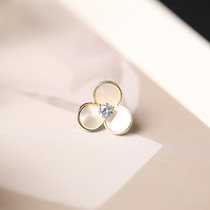 Shell flower anti-glare buckle simple temperament brooch ins tide gender pin fixed clothes neckline decoration