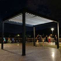 Villa Pavilions Outdoor Leisure Awning Patio Garden Aluminum Alloy Pavilions Rain-proof sunscreen Canopy Barbecue ceiling