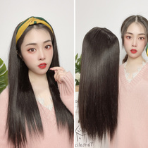 Removable hair hoop wig female natural hair without mark U-shaped semi-head wig IU same long straight hair