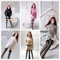 Spot 1 6 female soldier clothing 1:6 female plain body sweater dress suitable for Lan ph tbl rubber-coated plain body