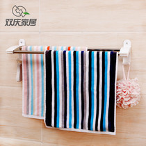 Non-perforated towel rack Toilet towel rack Suction cup hook Bathroom towel rack Towel bar Single rod double rod