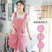 Net red the same summer beautiful foreign style good-looking small apron Korean thin breathable cotton to work wear