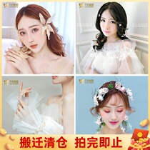 Ex-gratia snapping of brides head accessories sensual super fairy flowers Han clothes fluor to haircut wedding dresses