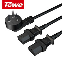Same as national standard 10A to C13 one point two computer server power cord TW-F-10G10 2C132M