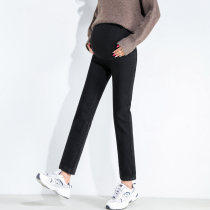 Pregnant women pants in winter thickened and cotton autumn winter wear fashionable third trimester pregnant women jeans