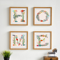 2021 new line embroidered cross embroidered living room Bedroom simple small print with cute LOVE Love hand full embroidered