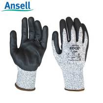 Ansell Ansell 48-706EDG nitrile coating 5 level cut gloves thick oil resistant anti-slip high quality seller