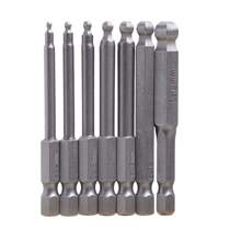7pcs 50mm Lenght S2 Steel Ball End Hexagon Head Screw Driver