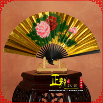  Zhenglong costume Peking Opera opera drama concubine drunkenness peony folding fan Childrens fan 7 inch 8 inch 9 inch gold fan