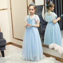 Spring and summer new childrens clothing Frozen Aisha dress Halloween performance girls dress