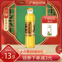 Juji flower ancient method small squeezed peanut oil 400ml bottle dormitory student bottle cooking peanut edible cooking oil