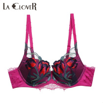 LACLOVER Sexy Seduction series Lace embroidery thickened poly bra LC11GF1