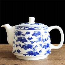 Jingdezhen high temperature teapot ceramic large cool Kettle restaurant cold kettle large capacity bubble teapot household filter