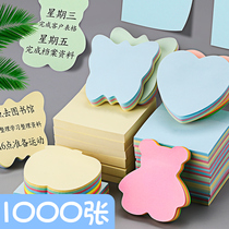 Post-it fluorescent Post-it notes cute small strips for students to use note stickers N-Time stickers for convenience to sign post-it notes can be torn Post-it cute sticky strong index label