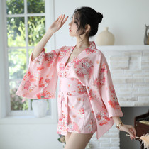 Sexy underwear sexy kimono large size small chest bathrobe uniform passion suit pajamas temptation giant show D9