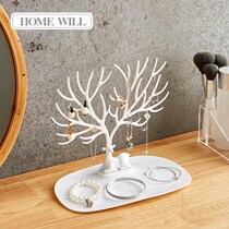 Earrings storage box female earring display rack earrings earrings hanging necklace let go jewelry home packing jewelry box