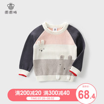 Circle sugar Girls Spring and Autumn sweaters Infant knitwear Little girl Western base shirt Baby pullover