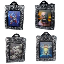 Qianqifang Halloween childrens dress up props bar decoration supplies funny horror Ghost doll mirror double-sided effect