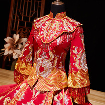 Xiuhe dress bride 2021 new Chinese wedding dress Wedding toast dress Xiuhe dress summer embroidery Xiuhe