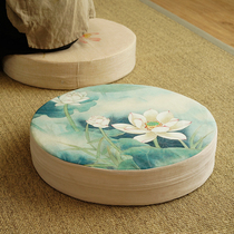 Lotus futon round cushion carpet floating window living room sitting on the ground tatami mat Meditation Meditation Meditation meditation kneeling to worship Buddha