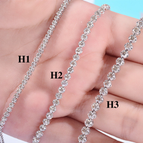 A new product Hot recommended fashion full of white 18K gold 100 points FG color diamond bracelet
