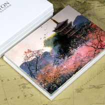 full RMB18  foreign scenery ink painting postcard card oil painting art postcard with 12 sheets of entry