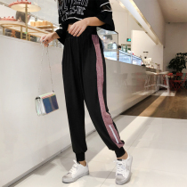 Large size leggings sports pants womens loose and quick-drying summer thin section fat mm close up thin casual running fitness pants