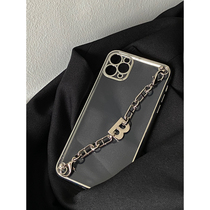 MOKA original design letter metal chain wristband 12promax mobile phone shell 13 full package soft shell xsmax