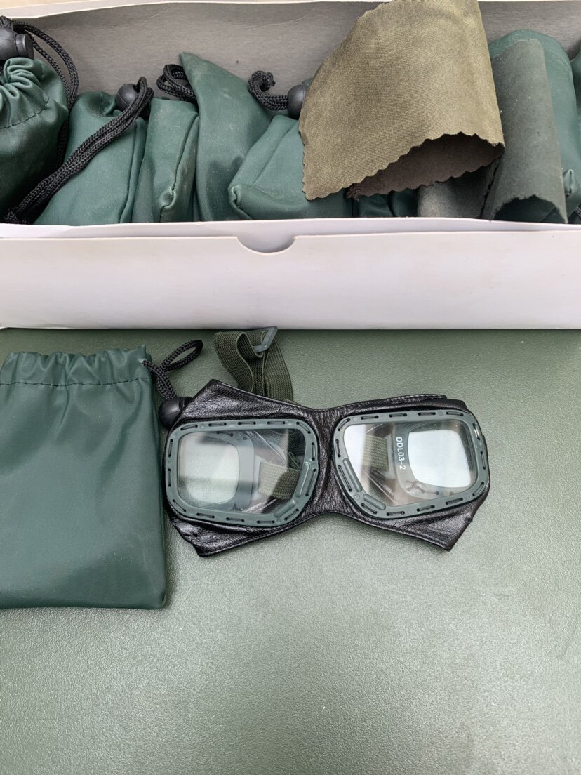 01 windproof glasses goggles anti-fog anti-sand glasses retro goggles old-fashioned goggles sheepskin windproof glasses