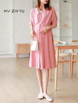 Pregnancy Woman Dress Summer Dress Dress Dress 2022 New Fashion Sweet temperament Pregnancy Dress Lactation Skirt Summer Pregnant Woman Skirts