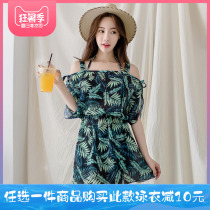 Special offer fat sister swimsuit female loose plus size fat mm female sense of three-piece couple big chest cover belly thin