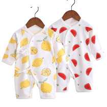 Spring and autumn baby cotton butterfly clothes newborn clothes jumpsuit newborn baby monk clothes ha clothes full moon spring clothes