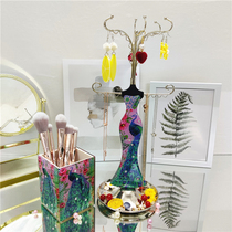  Jewelry shelf Mobile phone shell Socks gloves Masks Lipstick Earrings Display shelf pylons Pulley rotating floor