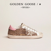 Golden Goose Womens Shower Super-StarBAO WELN Ancient Dirty Dirty Shoes Pink Tail Stars Casual Board Shoes