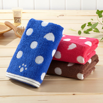  Covator cat claw polka dot cotton towel Bath towel Square towel Untwisted yarn cut velvet Soft children adult export