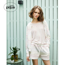 gelato pique summer womens pajama pants striped lace-up home shorts PWCP192212