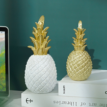 Nordic style home soft decoration desktop resin pineapple shape decoration office decoration model room decoration