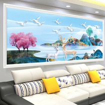 5d diamond painting full drill minimalist modern diamond embroidered with cross embroidered living room bedroom hair Cairoe deer 2020 new