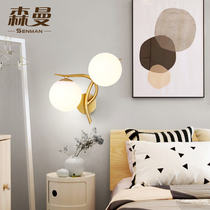 Nordic decorative wall lamp Creative hotel wall lamp Simple modern bedroom bedside lamp Living room corridor Aisle wall lamp