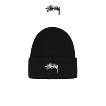 STUSSY LOGO letter embroidery trend cuff knitted hat