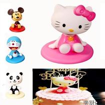 kt cake decoration ornaments Large doll doll cat robot cat Mickey Brown Bear Kitty