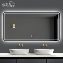 Smart bathroom mirror LED wall hanging touch screen makeup wall hanging magic mirror toilet toilet toilet mirror