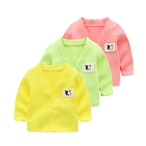 Baby Air Conditioning Suit Thin blouses cardiovert half sleeve male baby Summer thin and thin ultrathin air conditioning Shirt in summer