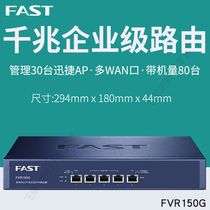  Fast Full Gigabit Enterprise-class Wired Router Multi-WAN Port Access Authentication AP Management PPPOE FVR150G