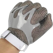 German imports stainless steel protective gloves anti-cut iron gloves left right hand universal steel ring welding technology advanced