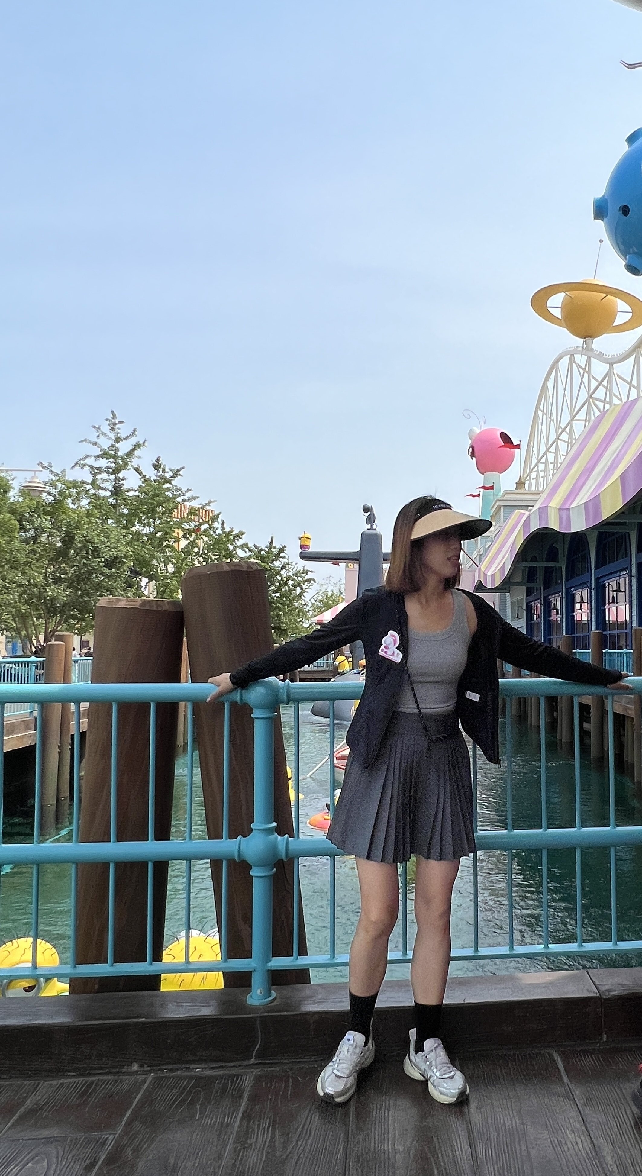 UNISELF复古高腰百褶裙 A字短裙显瘦遮肉 百褶设计灵动减龄 春季百搭单品